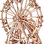 Trick - Wooden Model Construction 3D Ferris Wheel 29 Cm Natural 227 Delar