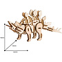 Robotime - 3D Model Construction Stegosaurus 40 Cm Wood Natural 88-Piece