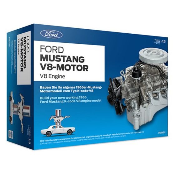 Franzis - Construction Kit Ford Mustang V8 27 Cm Silver 200 Delar