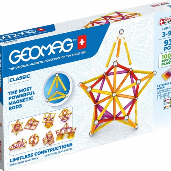 Geomag - Construction Set Classic Grön Line Junior 93-Piece