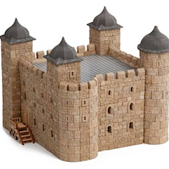 Wise Elk - Building Kit Tower Junior 27 Cm Gypsum Brun 2001-Piece