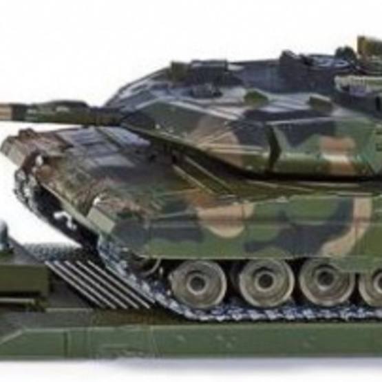 Siku - Man Low Loader Panzer Tank 51 Cm Steel Grön 3-Piece (8612)
