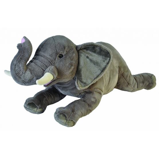 Wild Republic - Mjukisdjur Toy Elephant Junior 76 Cm Plush Grå/Vit