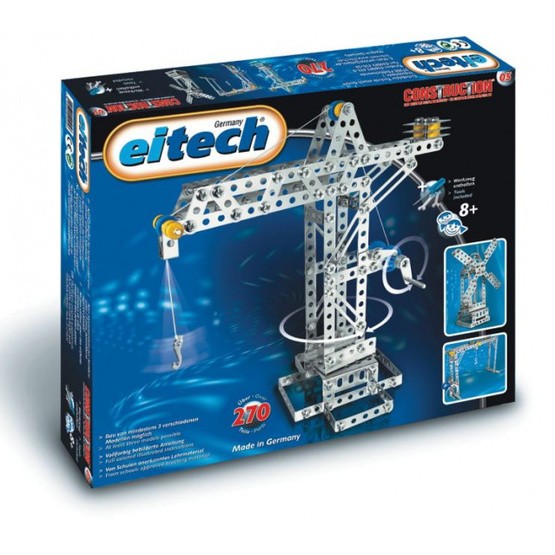 Eitech - Modell Construction Crane/Windmill Silver 270 Delar