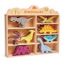 Tender Leaf Toys - Animal Set Dinosaur 28 X 38 Cm Wood 9-Piece