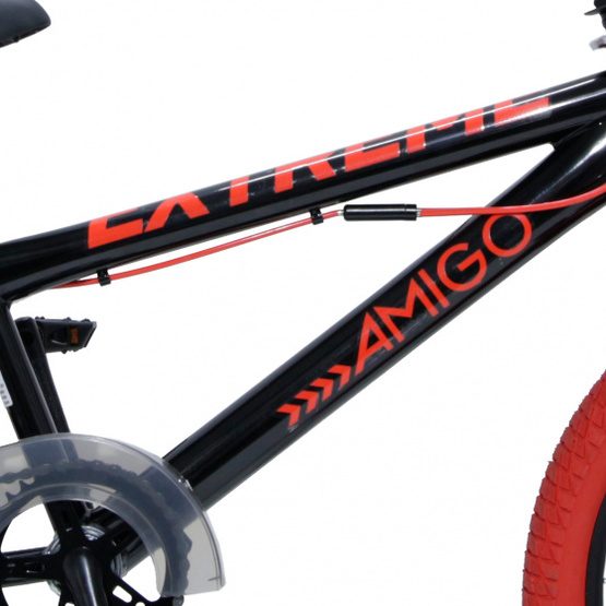 Amigo - BMX Cykel - Bmx Extreme 20 Tum Svart/Röd