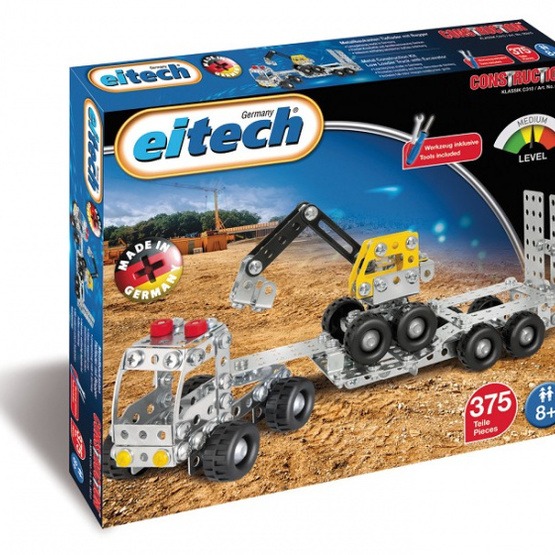 Eitech - Construction Set Steel Low Loader Truck 377-Piece