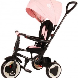 Qplay - Trehjuling Rito Deluxe Rosa/Svart