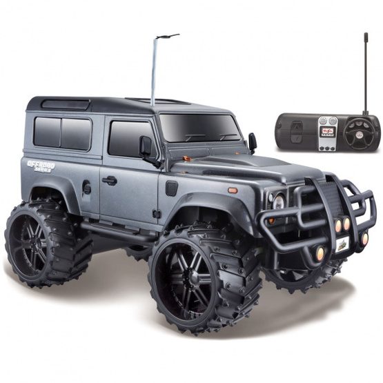 Maisto - Radiostyrd Bil Tech Land Rover Defender Grå