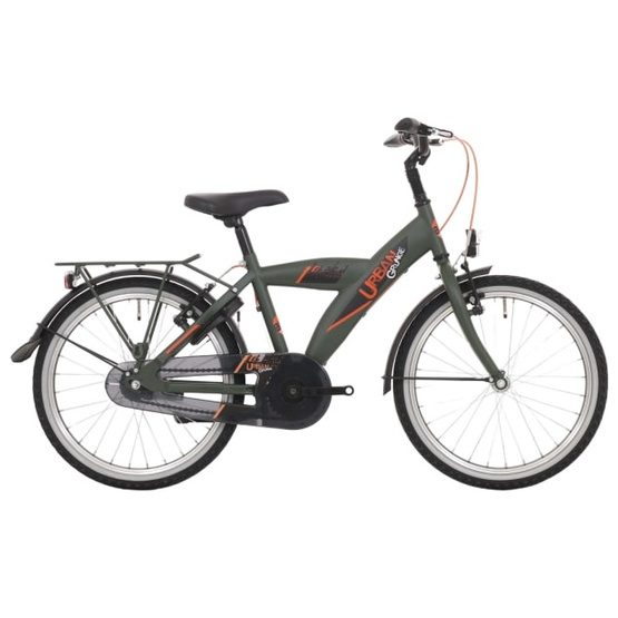 Bike Fun - Barncykel - Urban 24 Tum 3 Växlar Mörk Grön