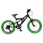 Amigo - Barncykel - Fun Ride 20 Tum Junior 7 Växlar Svart/Grön