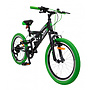 Amigo - Barncykel - Fun Ride 20 Tum Junior 7 Växlar Svart/Grön