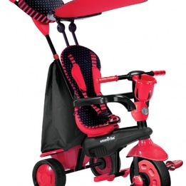 Smartrike - Barnvagn - 4-In-1-Trehjuling Spark Röd Junior Röd/Svart