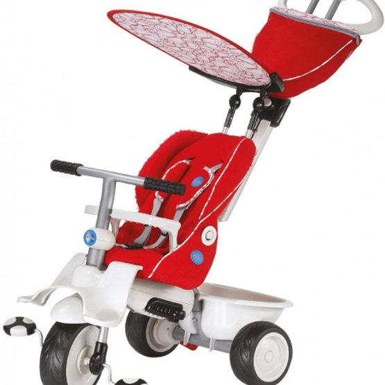 Smartrike - Trehjuling - 4-In-1-Trehjuling Recliner Junior Röd/Vit