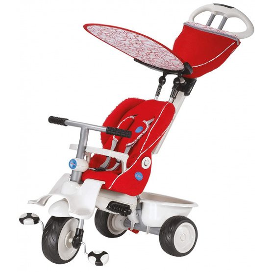 Smartrike - Trehjuling - 4-In-1-Trehjuling Recliner Junior Röd/Vit