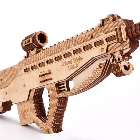 Wood Trick Modellbygge 3D  Assault Rifle Usg-2
