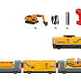 Marklin - Play Set Construction Site Train Junior 129 X 76 Cm Gul/Grå
