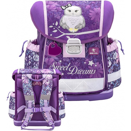 Belmil - Ryggsäcks Set - Owl Junior 19 Liter Polyester Lila