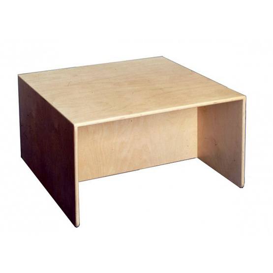 Van Dijk Toys - Cubic Table And Bench 75 X 75 X 40 Cm Wood Natural