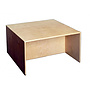 Van Dijk Toys - Cubic Table And Bench 75 X 75 X 40 Cm Wood Natural