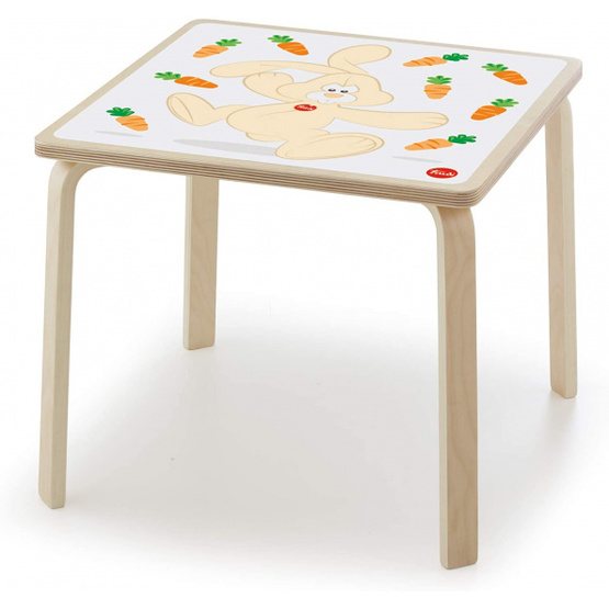 Sevi - Children'S Table Rabbit 53 X 47 Cm Wood Blank