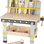 Small Foot - Workbench With Tools 52 Cm Wood Gul/Grå