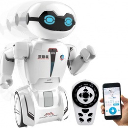 Silverlit - Radiostyrd Robot Macrobot 9 X 7 X 20 Cm Vit