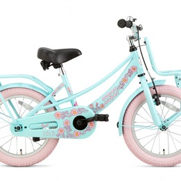 Supersuper - Barncykel - Lola 16 Tum Ljusblå/Rosa