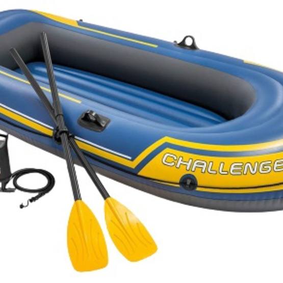 Intex Inflatable Boat Challenger 236 X 41 Cm Vinyl Gul/Blå