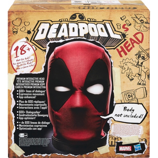 Marvel - Head Deadpool Premium 1:1 Röd/Svart