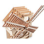 Wood Trick - Model Construction Kit Mill 39.2 Cm Wood Natural 76-Piece