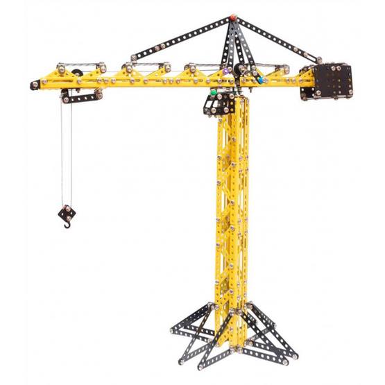 Metal Techno - Building Kit Tower Crane 54 Cm Steel Gul/Svart 1046 Pieces