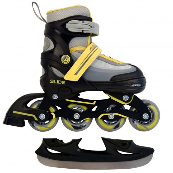 Amigo - 2-In-1 Inlineskates Och Skates Svart/Gul