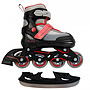 Amigo - 2-In-1 Inline Skates Och Ice Skates Svart/Röd