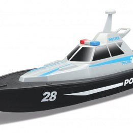 Maisto - Radiostyrd Speedboat Polis 35 X 11 X 10 Cm Svart