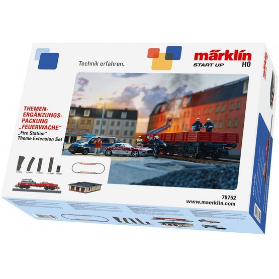 Marklin - Tåg Starter Kit Fire Brigade H0 / 187 Röd - 29722