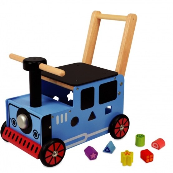 I’m Toy Im Toy Rubber Wood Train Loopduwwagen