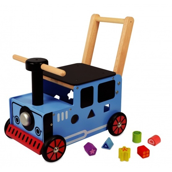 Im Toy - Rubber Wood Train Loopduwwagen