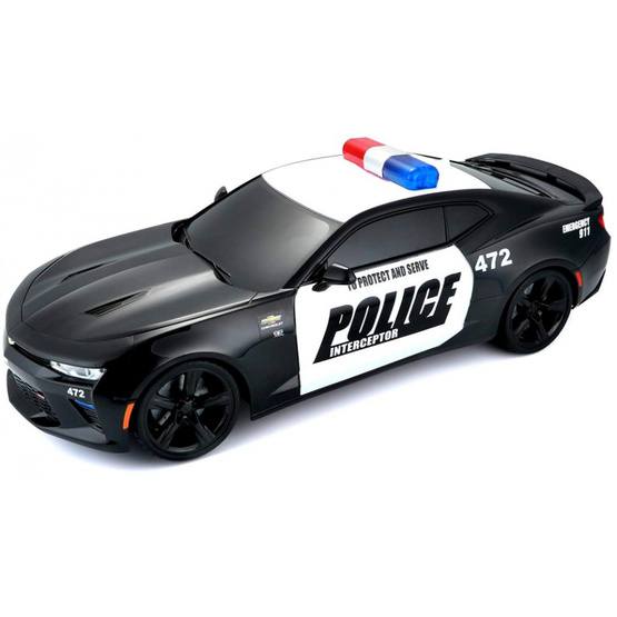 Maisto - Police Car Rc Chevrolet Camaro 30 X 15 Cm 2,4 Ghz Svart