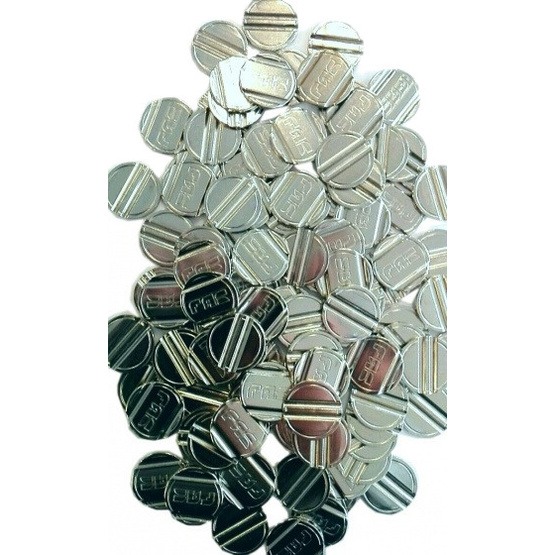FAS Fas – Table Football Tokens Steel Silver 100 Pcs