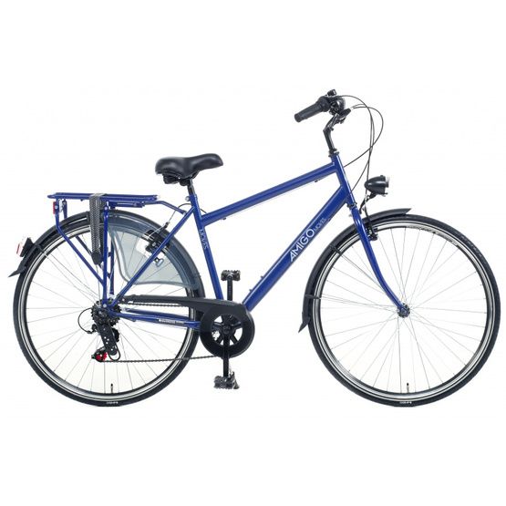 Amigo - Herrcykel - Moves 28 Inch 50 Cm 6 Växlar Mattblå