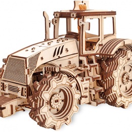 Eco-Wood-Art - Model Kit Tractor 20.7 Cm Wood 357 Parts
