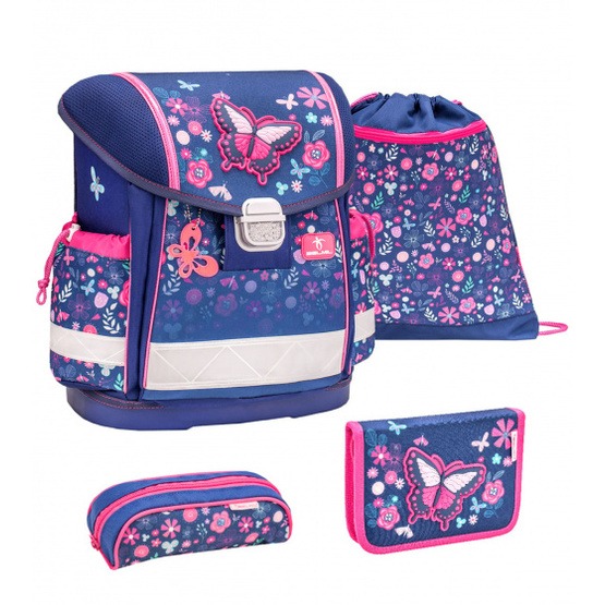 Belmil - Ryggsäcks Set - Spring Time 19 Liter Polyester Lila 4 Delar