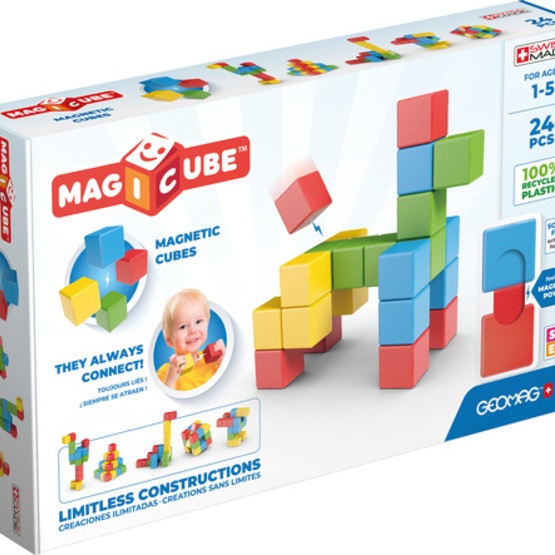 Geomag - Building Kit Magicube Junior Neomydium 24 Pcs