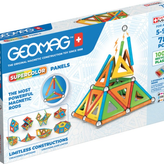Geomag Building Kit Supercolor Panels Neodymium 78 Delar