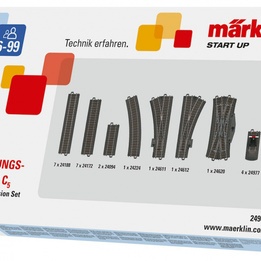 Marklin - Tågräls Extension Kit C-Track H0 Mörkgrå 24 Delar