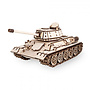 Eco-Wood-Art - 3D Pussel Tank T-34 49 X 20,5 Cm Wood Brun 600 Pieces