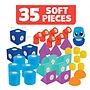 Blockaroo - Foam Blocks Junior Rubber Play Set 35 Pcs