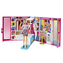 Barbie - Dockhus Dream Cabinet Girls 46X 32 Cm Rosa 27-Parts
