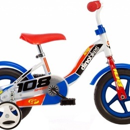 Dino - Barncykel - 108 Sport 10 Tum Vit